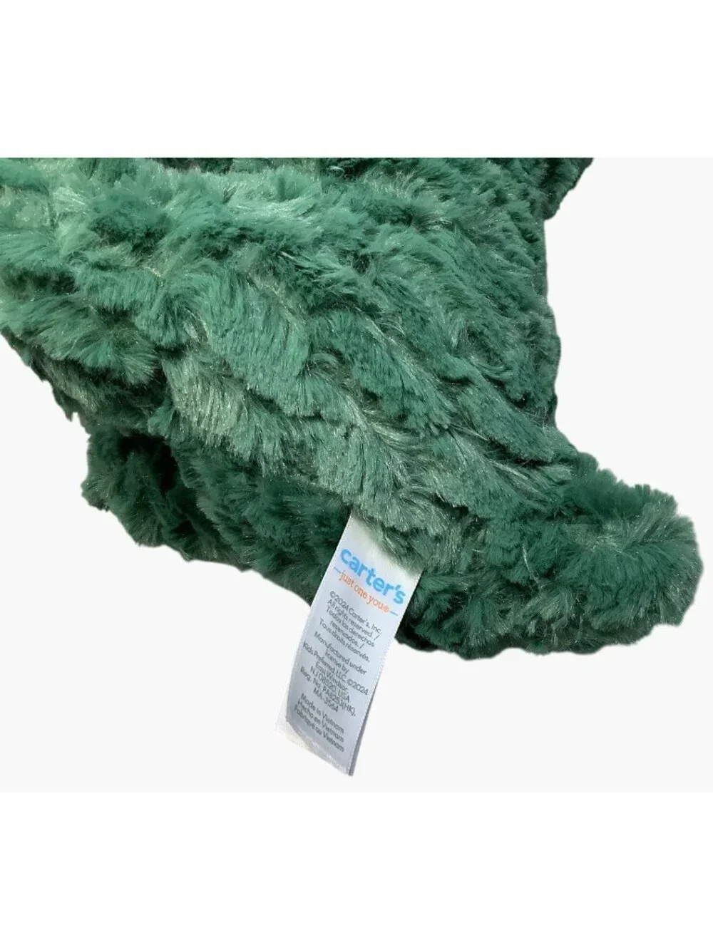 Carters Just One You Green Dinosaur Plush 8